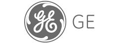 GE logo escala de grises