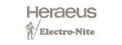 Heraeus logo escala de grises
