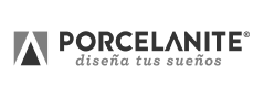Porcelanite logo escala de grises